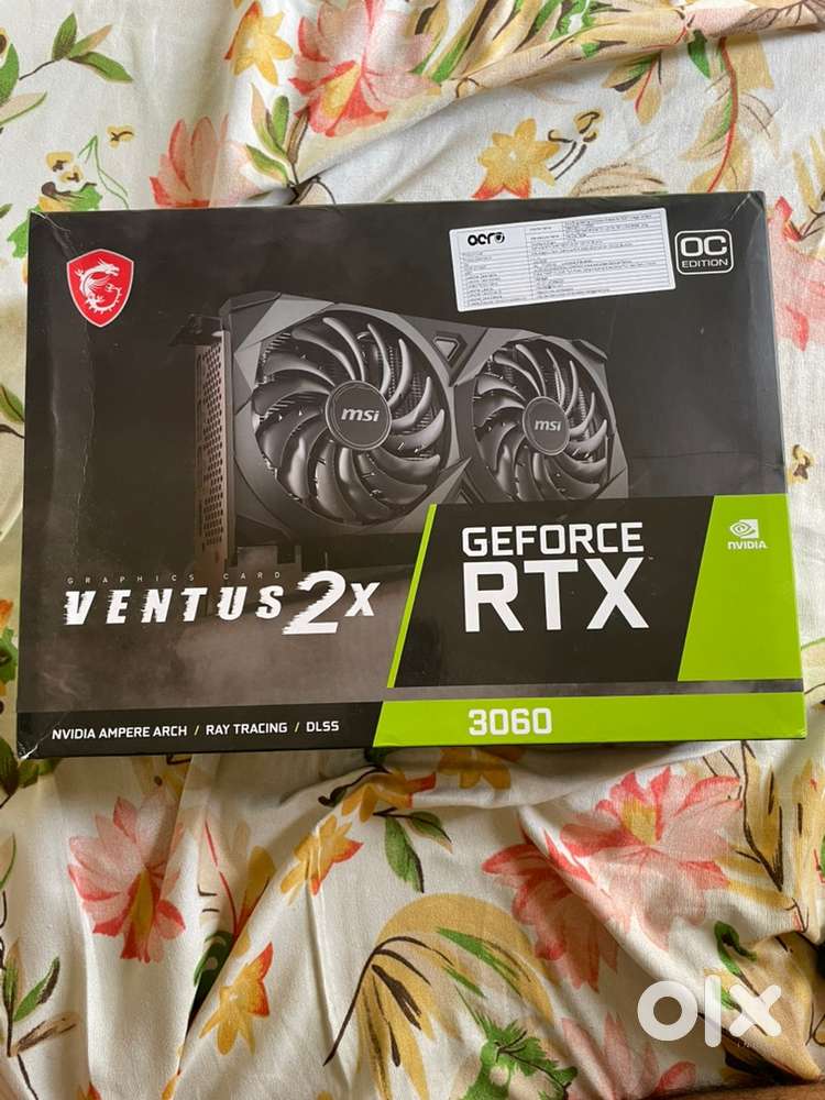 Nvidia MSI GeForce RTX 3060 Ventus 2X 12GB GDDR6. 1 month used