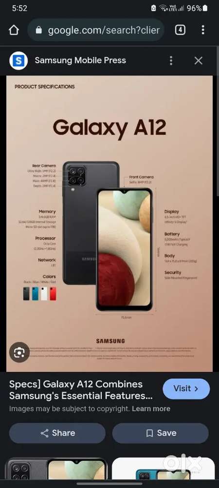 Samsung a12 6/128