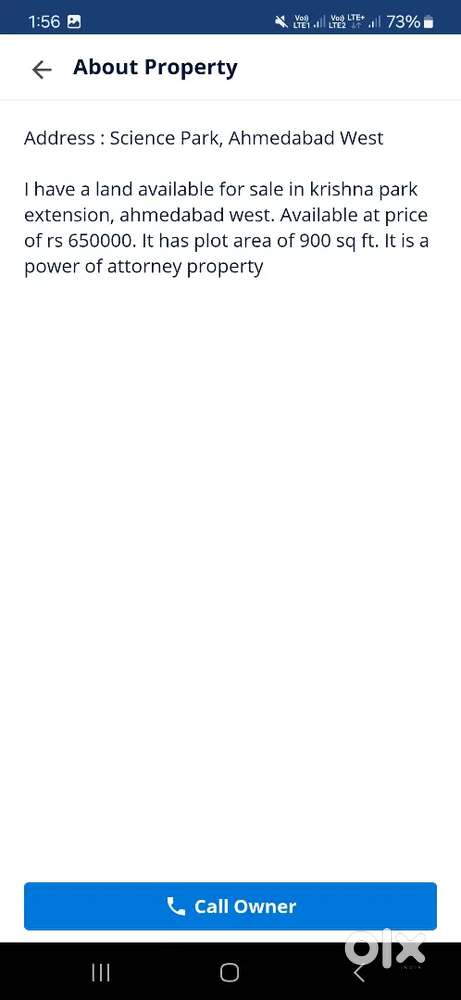 Residents plot for sale