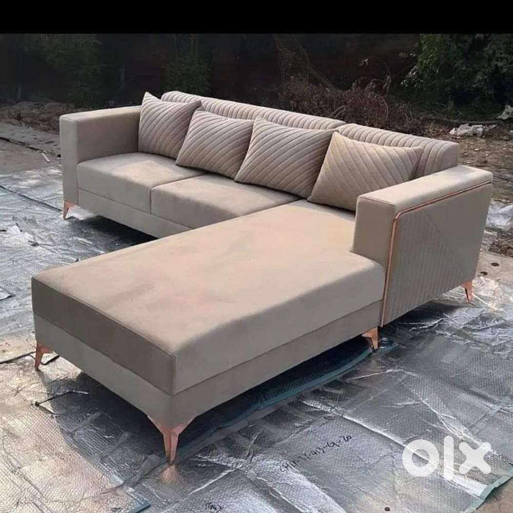 L shape brand new best quality sofa set get direct from factory