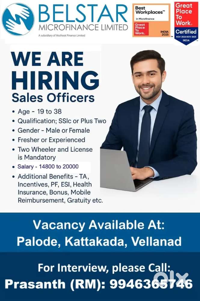 Belstar microfinance LTD, sales officer (field staff)