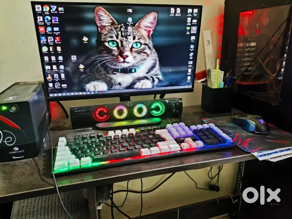 Desktop PC with i5 6th Gen, 16GB RAM, UPS, Monitor, Speakers