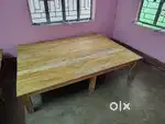 Single and double size wooden bed