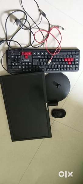 Zebster monitor for sale, rarely used. Intex wired keyboard.