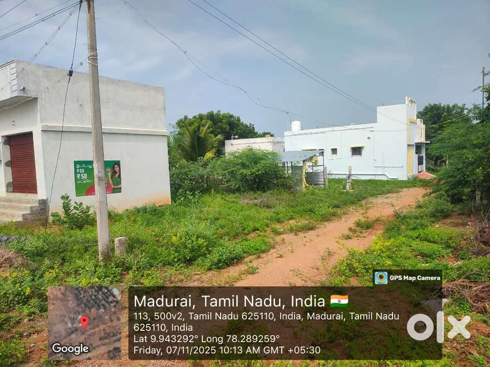 Hot deal! Idayapatti plot with CBSE bus access—just ₹21 lakh only.