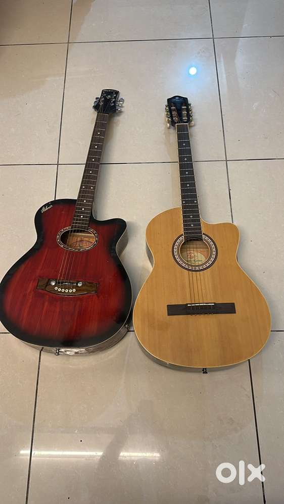 Electric guitar and sound box and accoustic guitars 2 numbers