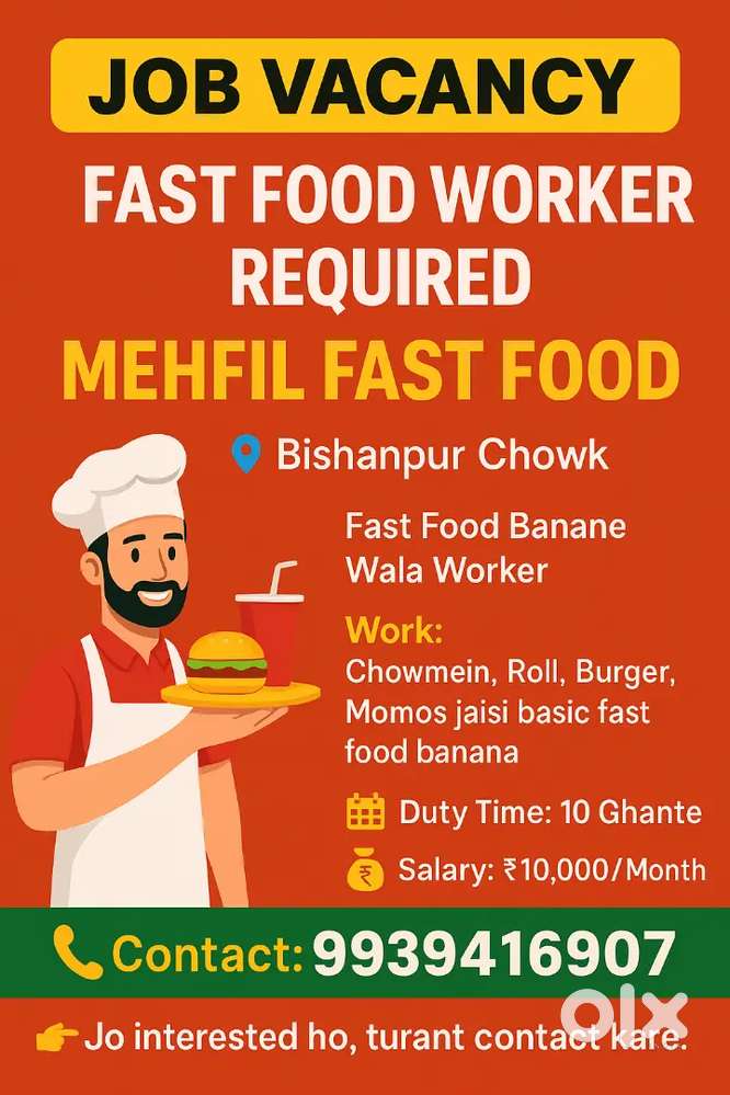 Basic fast food cook