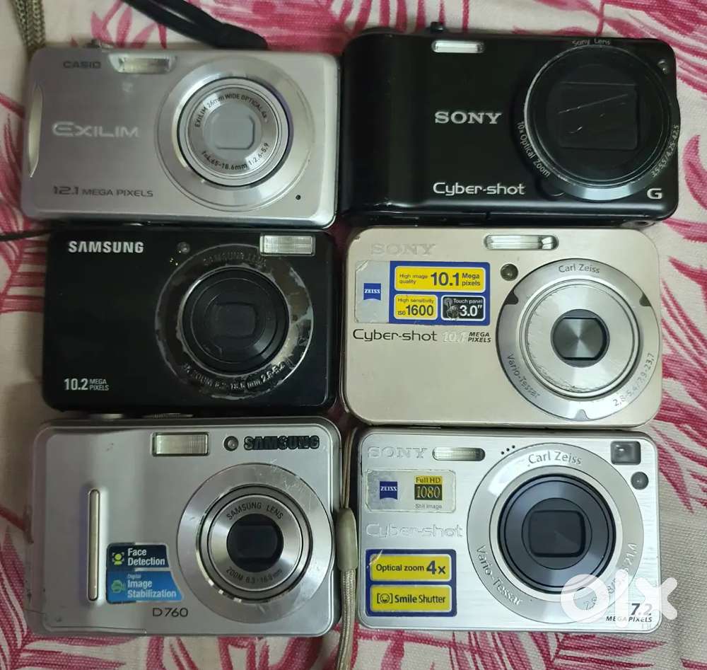 Camera working condition for sale, Sony, Casio, samsung