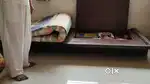 Low lying bed with storage and box type matress