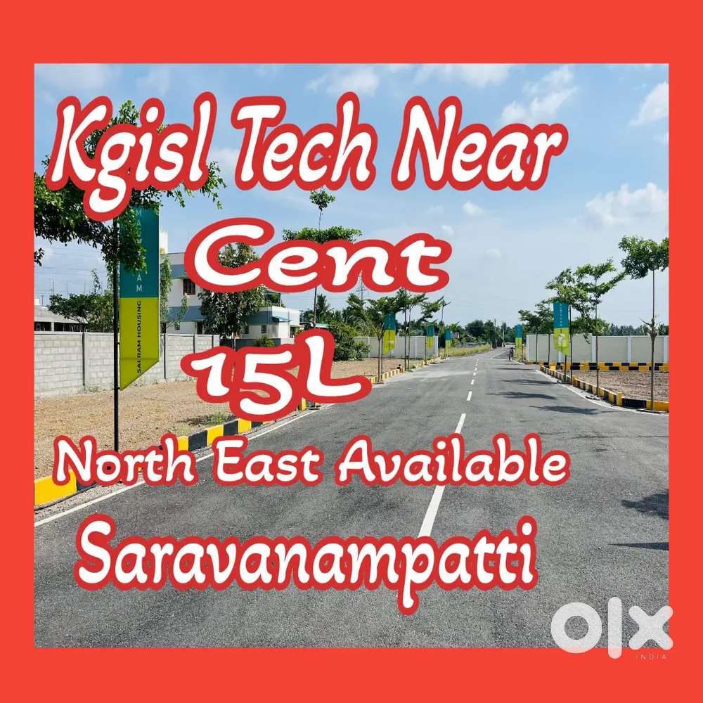 Kgisl Tech Saravanampatti Near Dtcp Plots For Sales 15 L