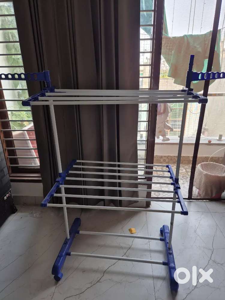 Paffy Premium Clothes Stand for Drying with Wheels Compact Jumbo)