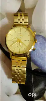 Fossil BQ2435 Luther Chronograph Gold-Tone Stainless Steel Watch