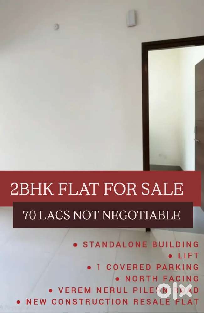 2BHK FLAT FOR SALE LOCATED ON BETIM VEREM PILERNA SALIGAO NORTH GOA