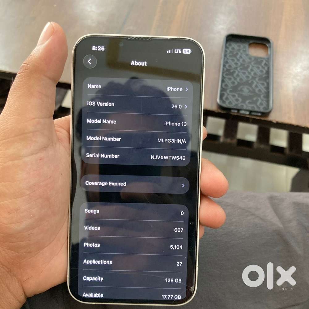 I phone 13  128 gb 100% ok condition with box and with bill