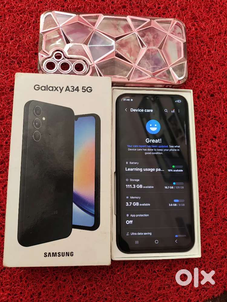 Samsung A34 5g 8/128 mobile box only sell or exchange