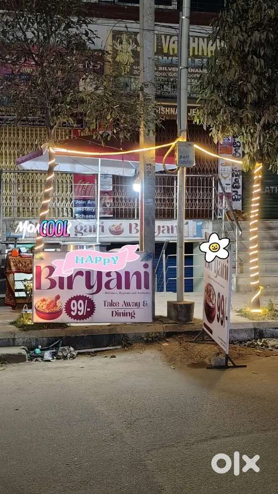 Hotel for sale biryani hotel total outlet. Shutter single room