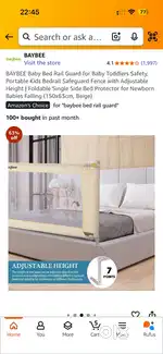 Baybee Bed Rail