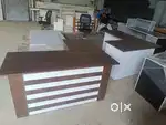 Premium L-Shaped Table with Storage