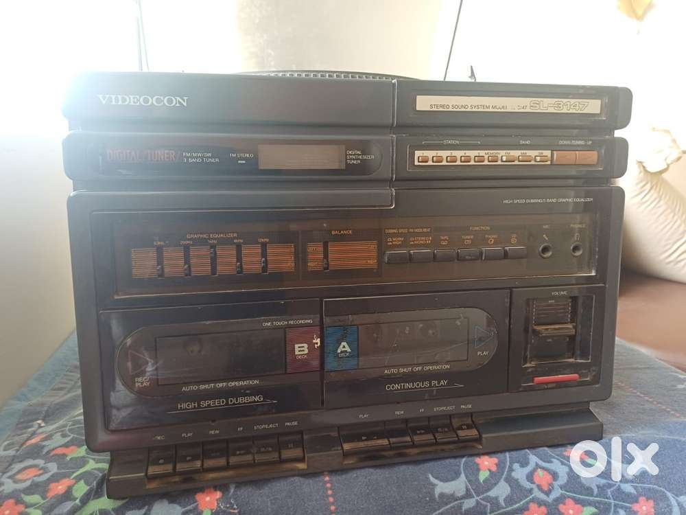 Grammi phone and tape recorder of Videocon in good condition