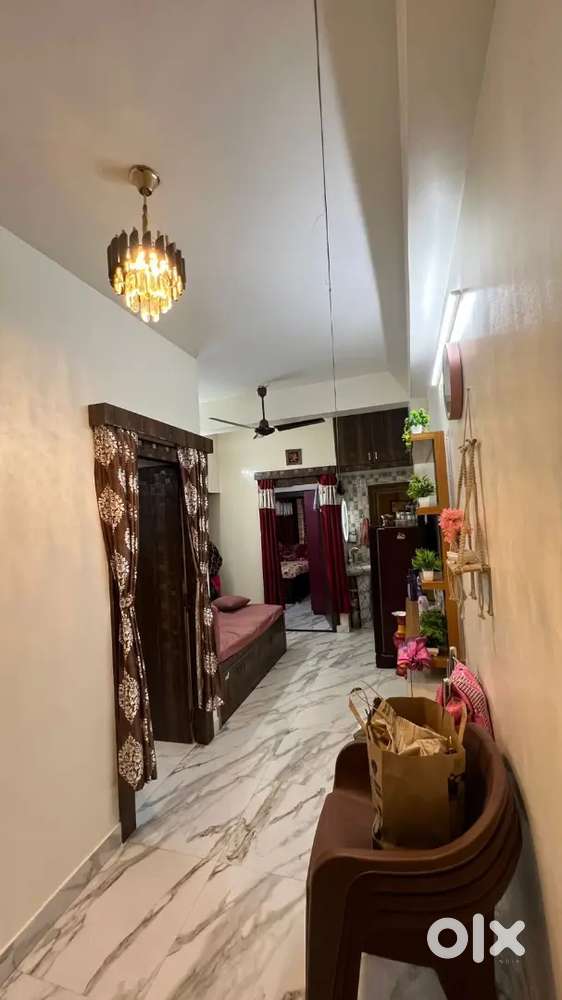 2 bhk 2 bathroom with 1 balcony with corporation water supply