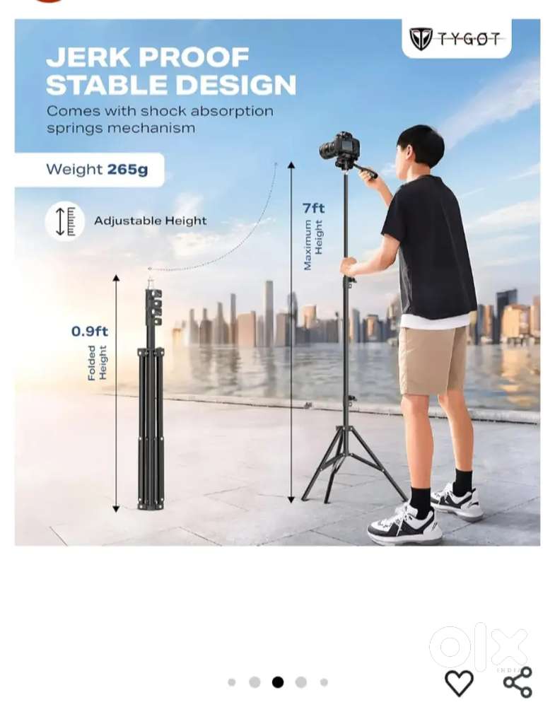 Tripod Stand – Perfect for Cameras, Phones & Vlogging