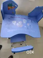 Kids study table Good Condition blue colour height adjustable