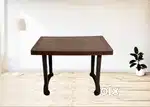 4 Seater Plastic Dining Table Brown