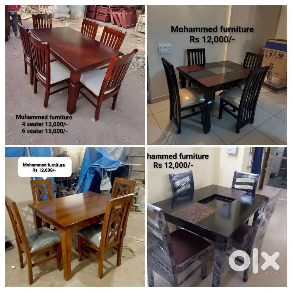 Brand new wooden dining table directly from the maker's