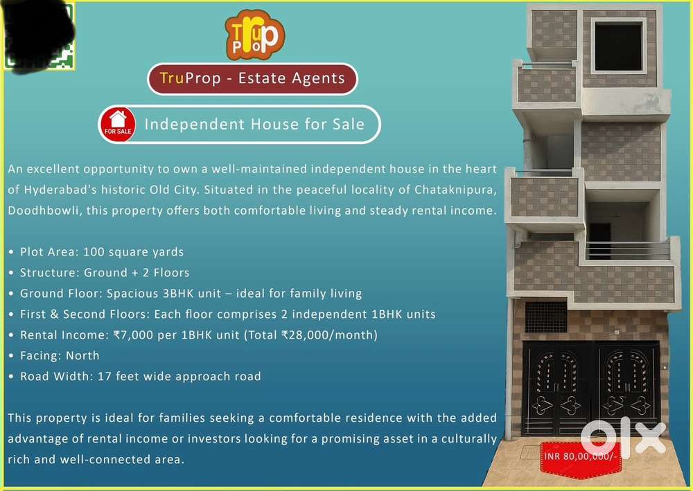 Independent house for sale in Doodh bowli