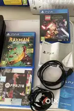 Sony PlayStation 4 (ps4) Black Slim 500GB Console Boxed Bundle And Gam