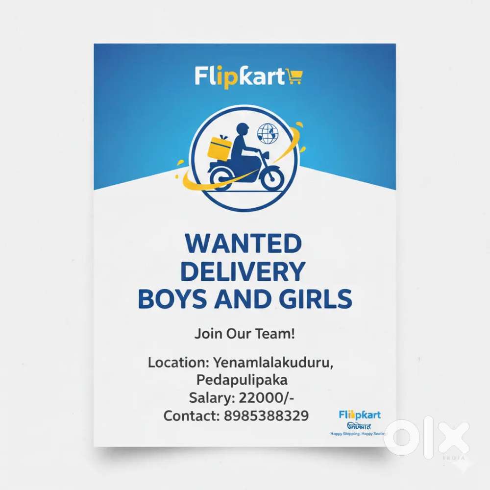 Need Delivery boys/ Girls