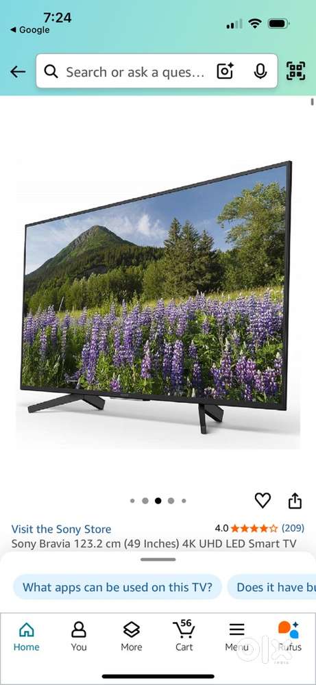 Sony Bravia 50inch 4k ultra hd smart led