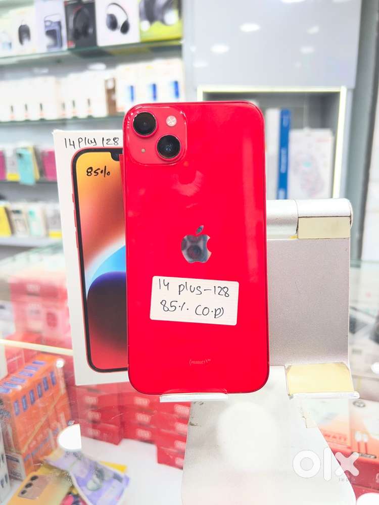 I phone 14 plus 128 gb red (jain mobile)