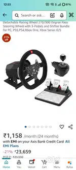 Pxn v10 steering wheel with custom rig