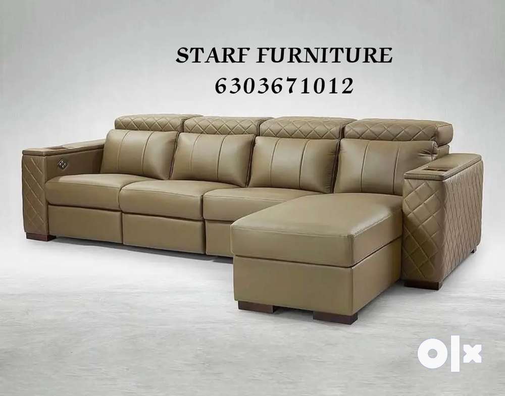 3 Seater sofa with Lounger premium quality Available in Starf Furnitur