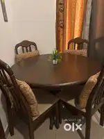 Evok Brand Round Dining Table with 4 Chairs
