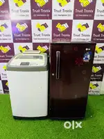 Lg single door flower model and samsung digital washing machine