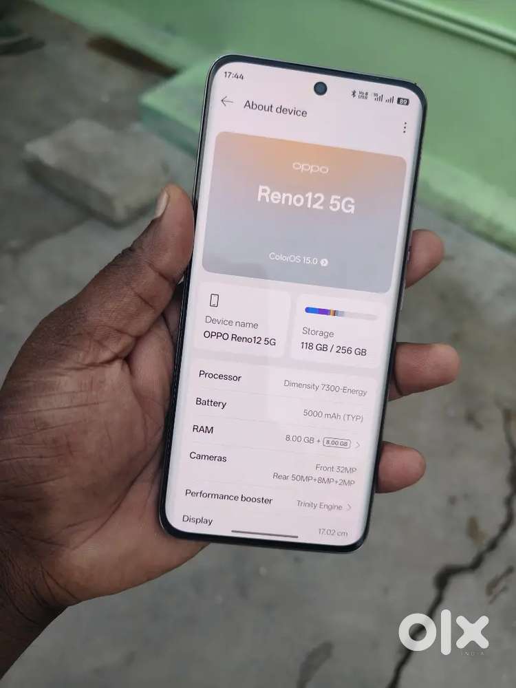 Oppo Reno 12 5G /8Gb Ram 256 Gb Memory