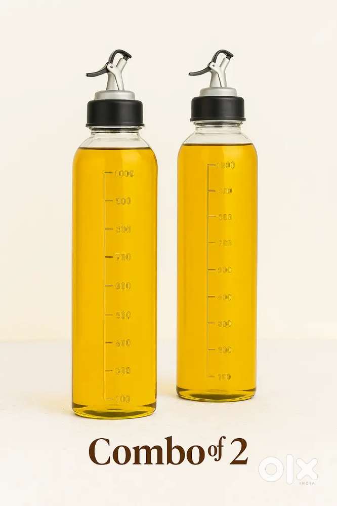 Premium Oil Dispenser 1000ml l Leak proof BPA Free Transparent Bottle