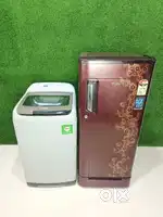 Samsung active wash Washing machine & Whirlpool fridge, high quality