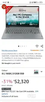 Lenovo IdeaPad slim 3 laptop