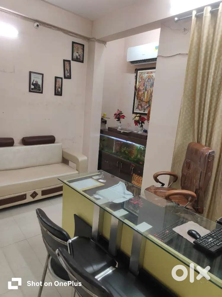 Fully furnished office cabin for rent  2table chair