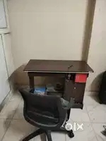 Computer table with office chair
