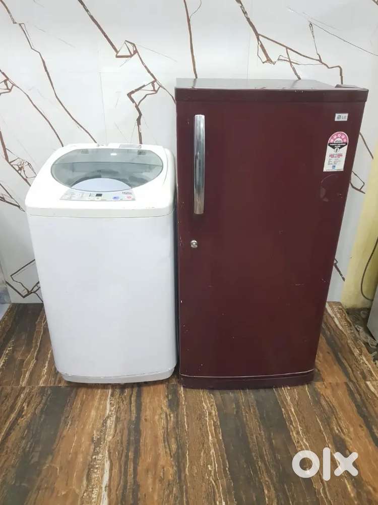 Lg 200 ltrs single door refrigerator and washing machine