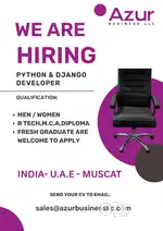 PYTHON & DJANGO DEVELOPER