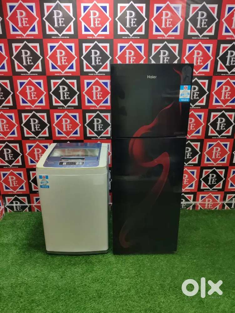 -$ Latest Haier Doble door glass fridge and LG turbo drum;::/