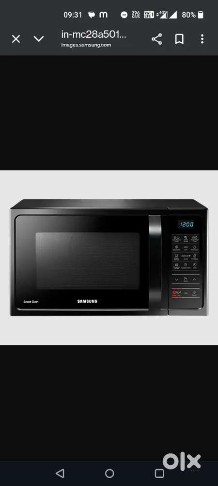 Microwave oven convection