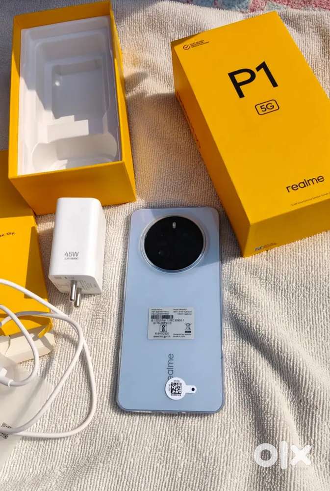 Realme p1 new mobail only 2 month and few days old  6+4/128