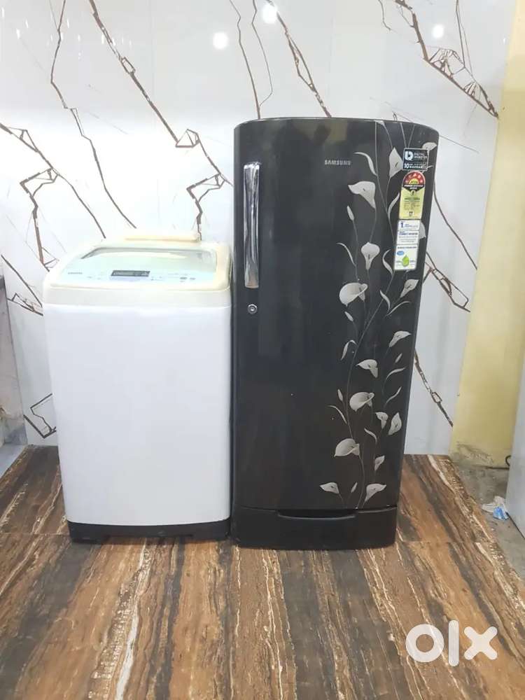 Samsung latest flower model refrigerator & samsung washing machine*/*