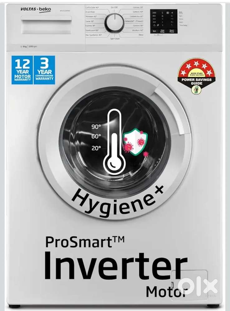 Voltas beko front load washing machine 6kg